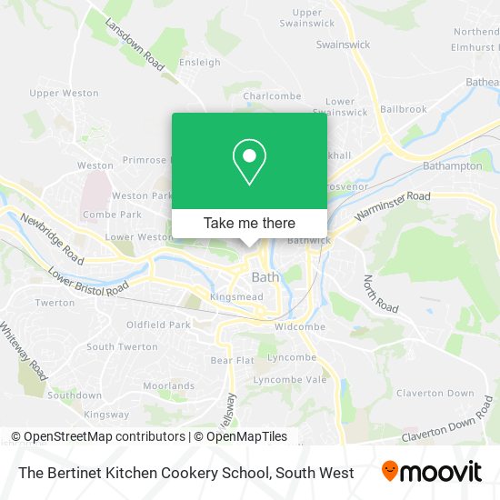 The Bertinet Kitchen Cookery School map