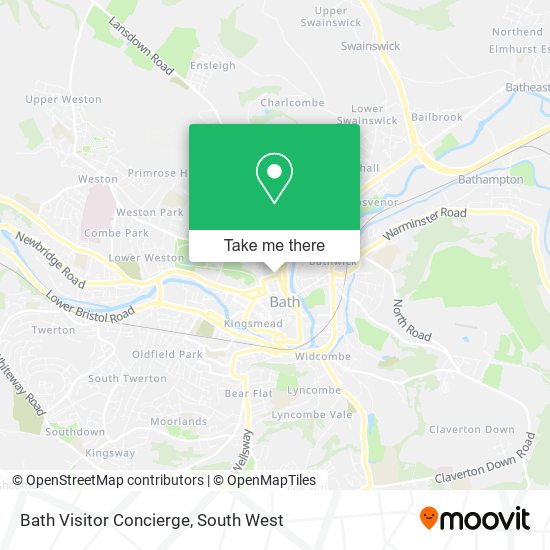 Bath Visitor Concierge map