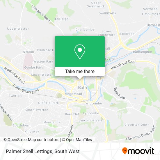 Palmer Snell Lettings map