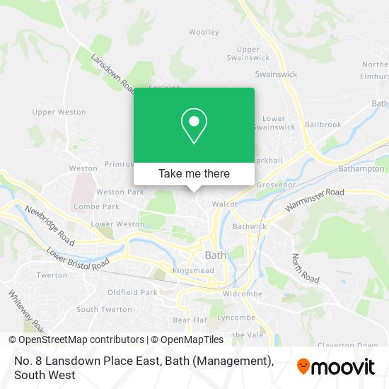 No. 8 Lansdown Place East, Bath (Management) map