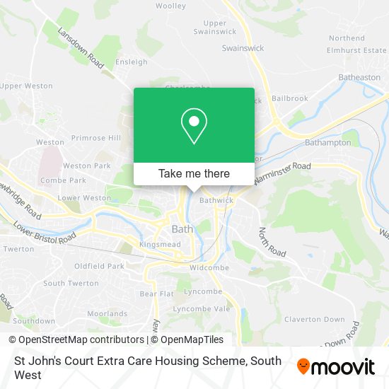St John's Court Extra Care Housing Scheme map