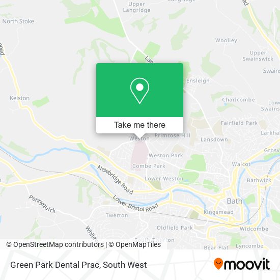 Green Park Dental Prac map