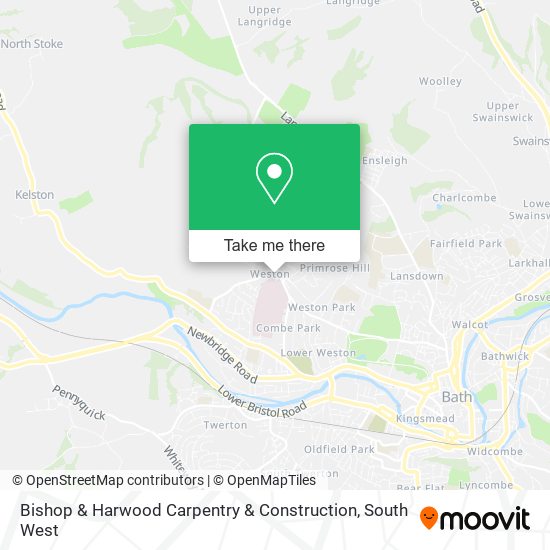 Bishop & Harwood Carpentry & Construction map