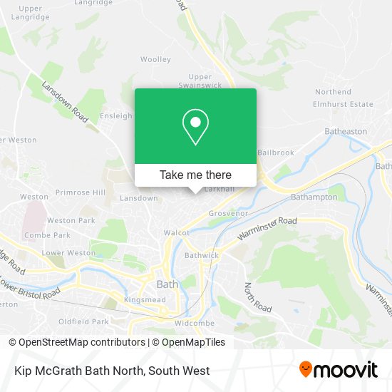 Kip McGrath Bath North map