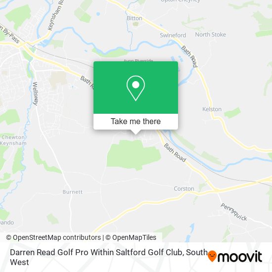 Darren Read Golf Pro Within Saltford Golf Club map