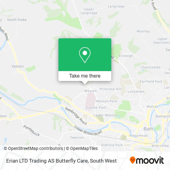 Erian LTD Trading AS Butterfly Care map