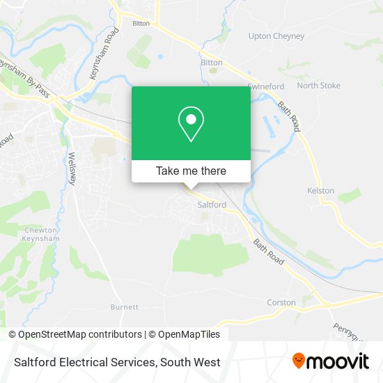 Saltford Electrical Services map