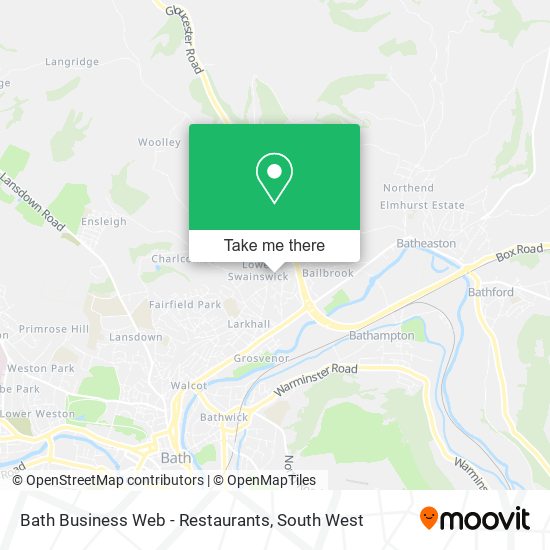 Bath Business Web - Restaurants map