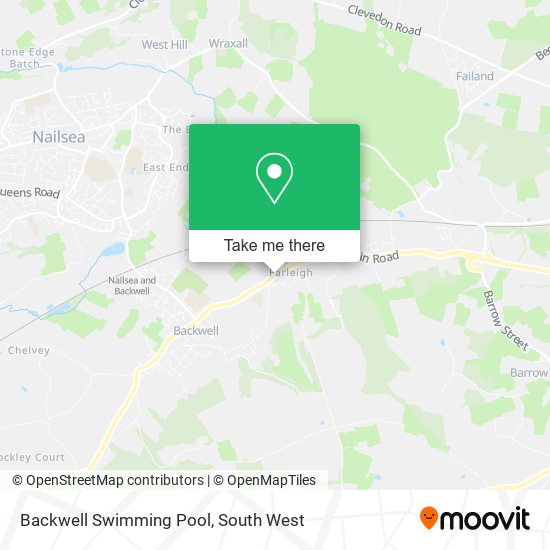 Backwell Swimming Pool map