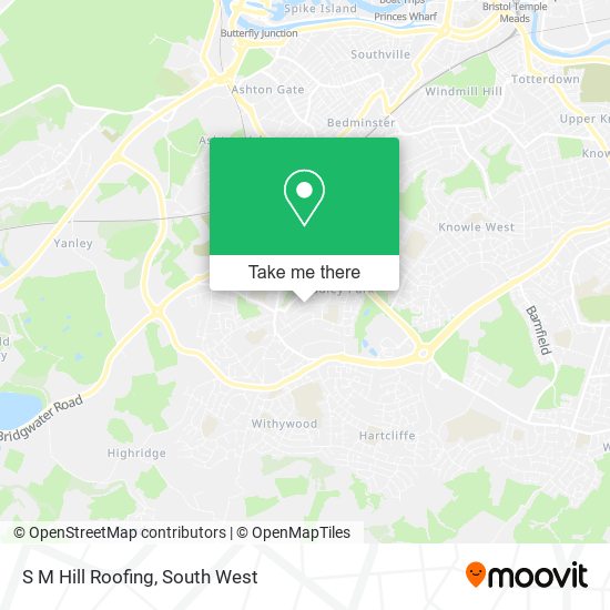 S M Hill Roofing map