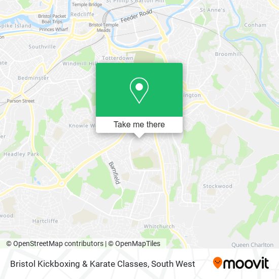 Bristol Kickboxing & Karate Classes map