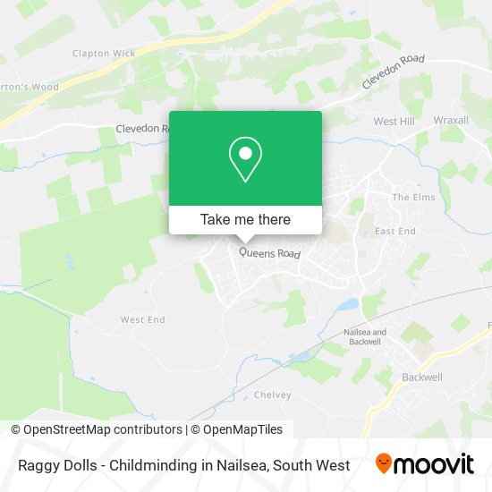 Raggy Dolls - Childminding in Nailsea map