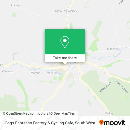 Cogs Espresso Factory & Cycling Cafe map