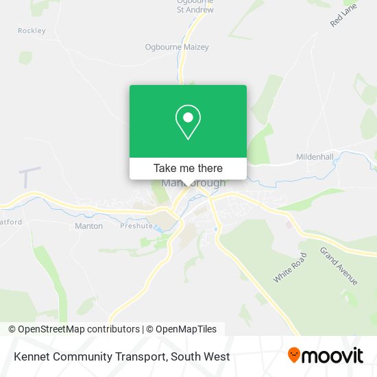Kennet Community Transport map