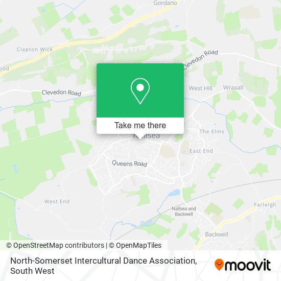 North-Somerset Intercultural Dance Association map
