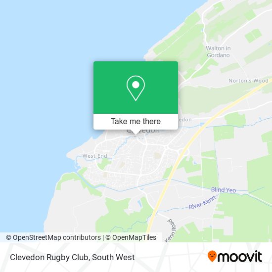 Clevedon Rugby Club map