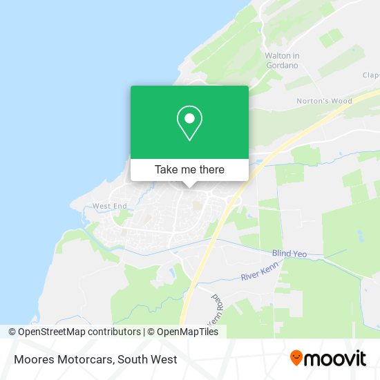 Moores Motorcars map