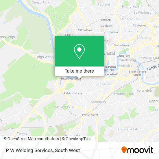 P W Welding Services map