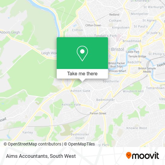 Aims Accountants map