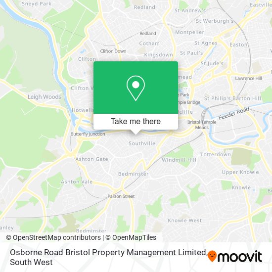 Osborne Road Bristol Property Management Limited map