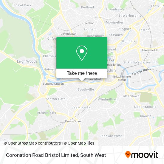Coronation Road Bristol Limited map