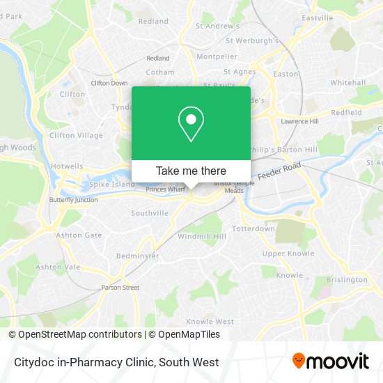 Citydoc in-Pharmacy Clinic map