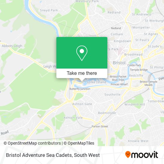 Bristol Adventure Sea Cadets map