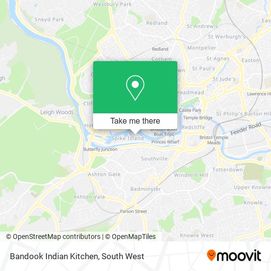 Bandook Indian Kitchen map