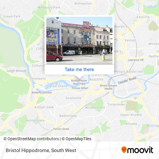 Bristol Hippodrome map