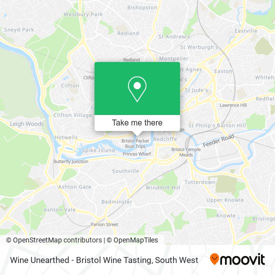 Wine Unearthed - Bristol Wine Tasting map