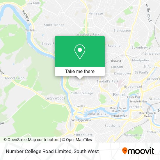 Number College Road Limited map
