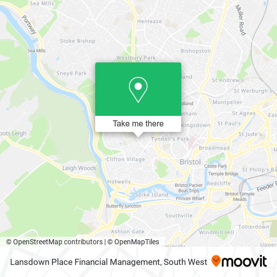 Lansdown Place Financial Management map
