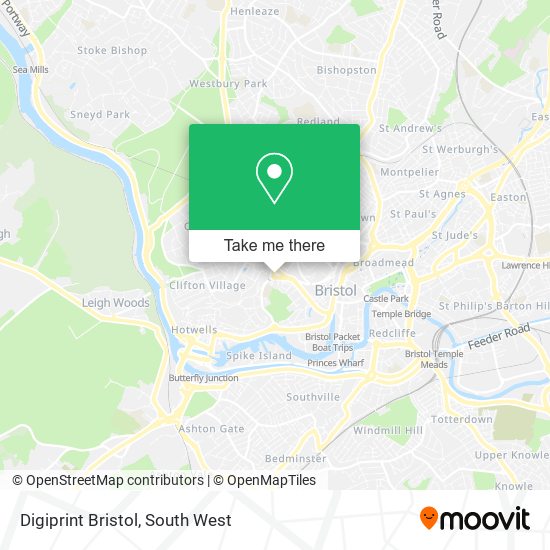 Digiprint Bristol map