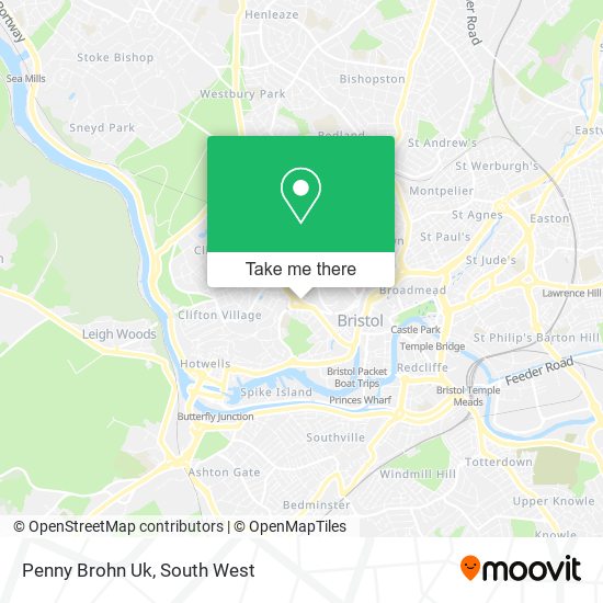 Penny Brohn Uk map