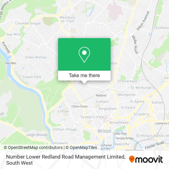 Number Lower Redland Road Management Limited map