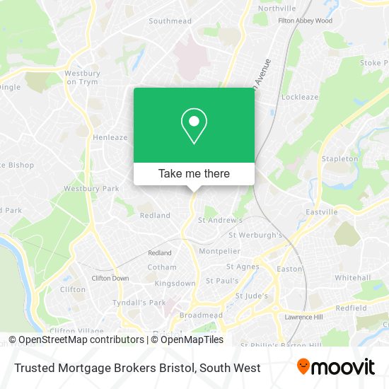 Trusted Mortgage Brokers Bristol map