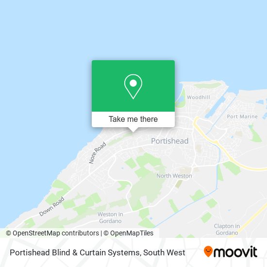 Portishead Blind & Curtain Systems map