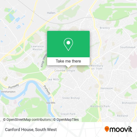 Canford House map