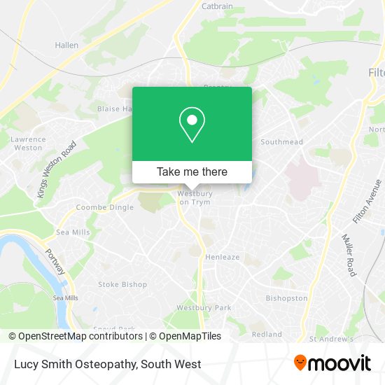Lucy Smith Osteopathy map