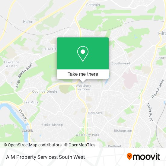 A M Property Services map