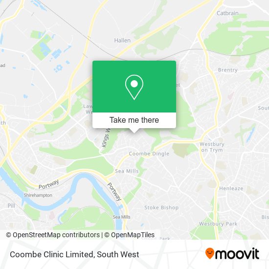 Coombe Clinic Limited map