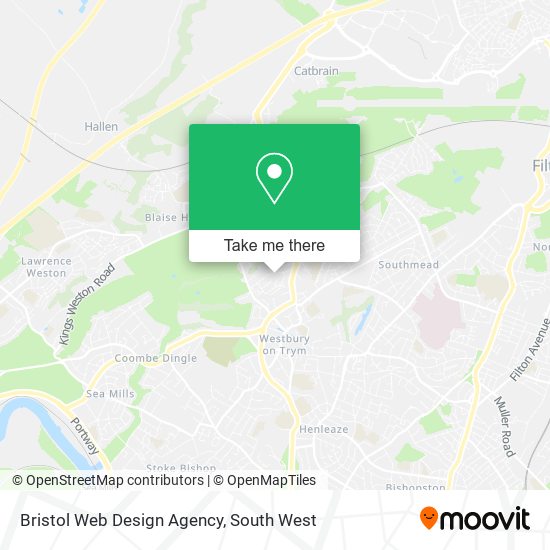 Bristol Web Design Agency map