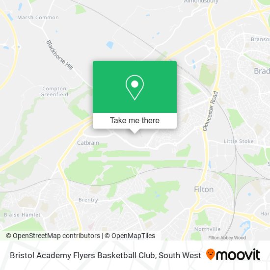 Bristol Academy Flyers Basketball Club map