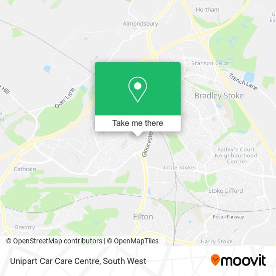 Unipart Car Care Centre map