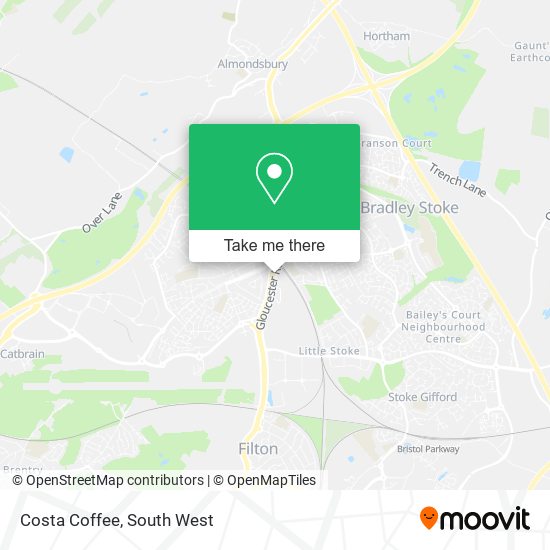 Costa Coffee map