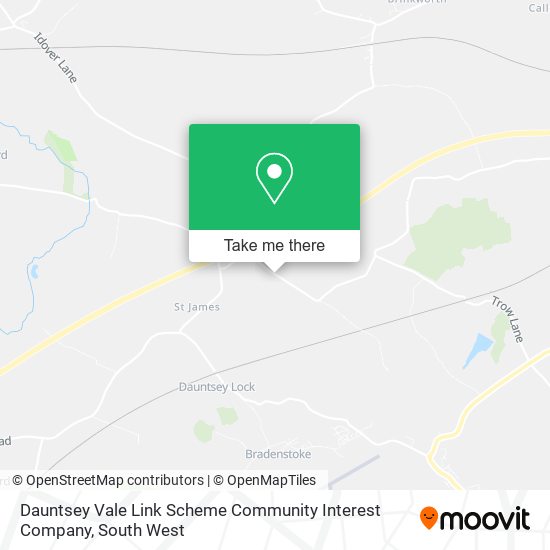 Dauntsey Vale Link Scheme Community Interest Company map