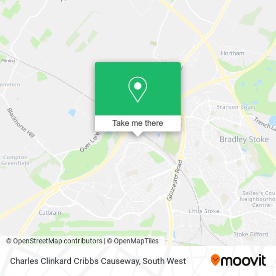 Charles Clinkard Cribbs Causeway map
