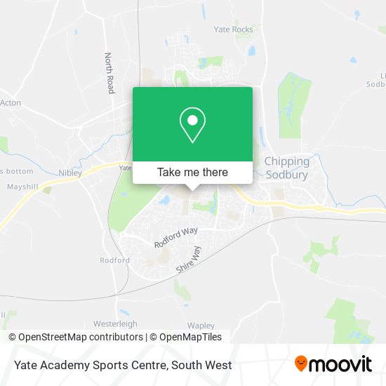 Yate Academy Sports Centre map
