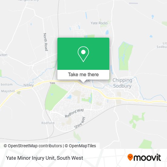 Yate Minor Injury Unit map