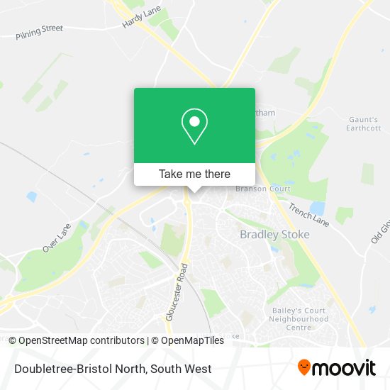 Doubletree-Bristol North map